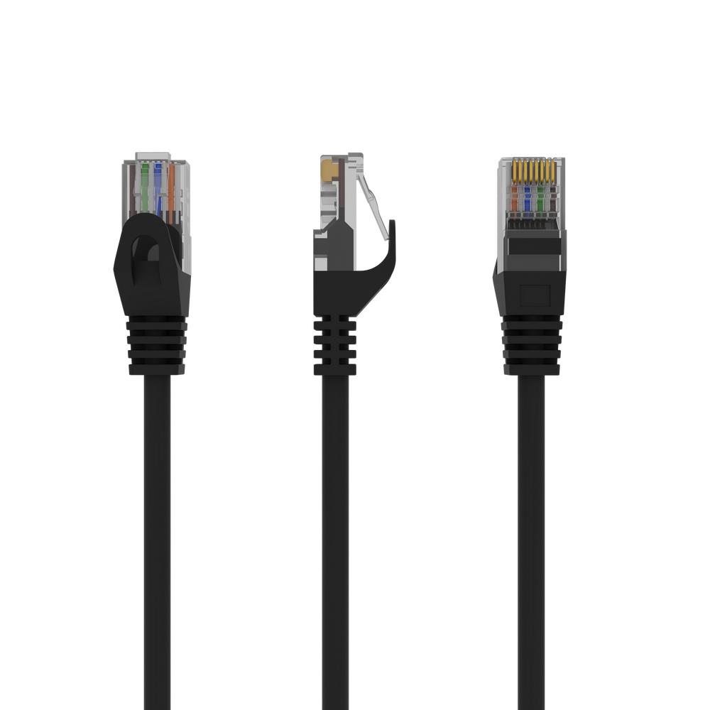 PATCH CABLE CAT6 UTP 1M/BLACK PP6U-1M/BK