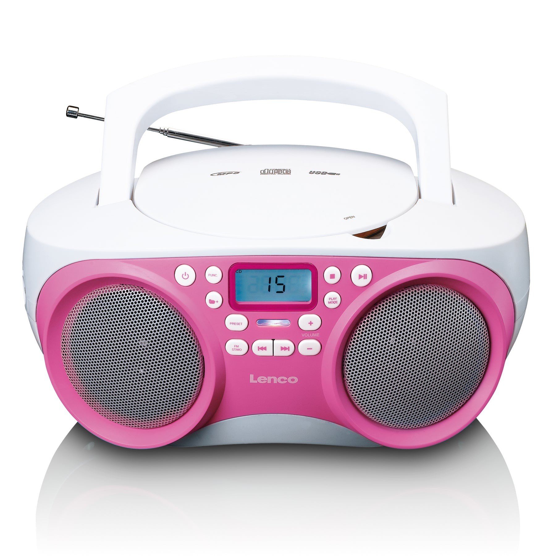 Portable FM radio CD, MP3 and