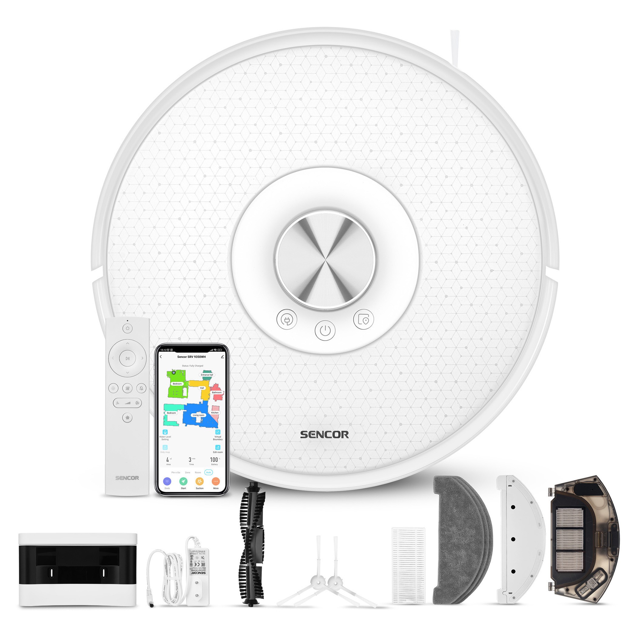 Robotic vacuum cleaner Sencor | SRV9350WH