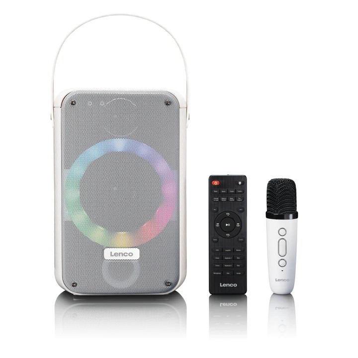 Karaoke system with bluetooth, rechargeable battery