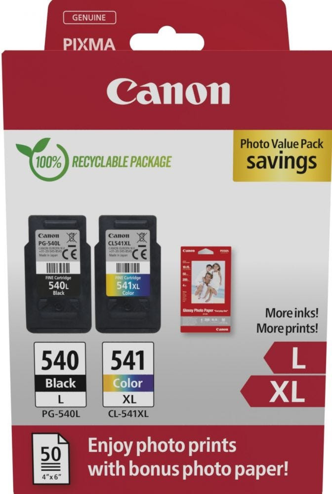 Canon ink cartridge PG-540L/CL-541XL Value Pack
