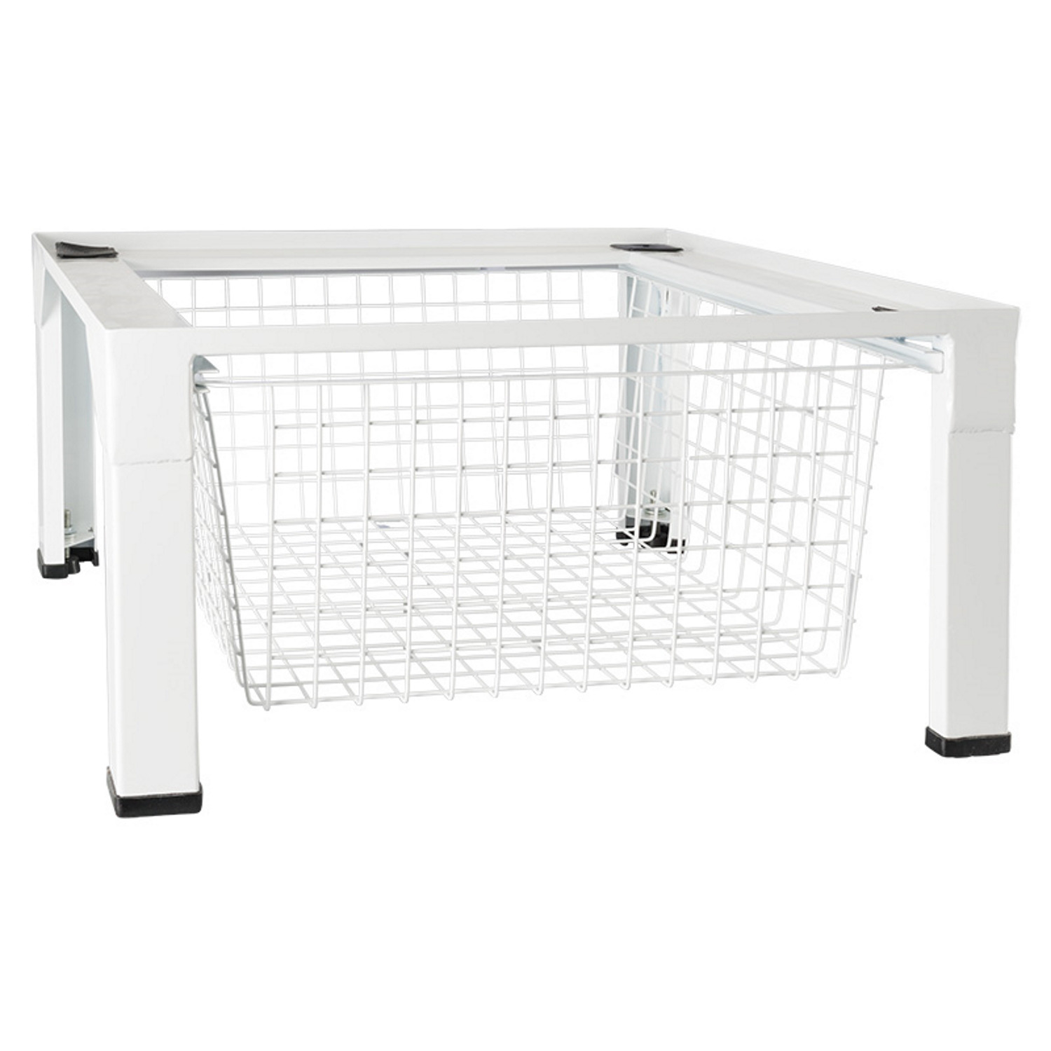 Washing machine pedestal with basket Scanpart