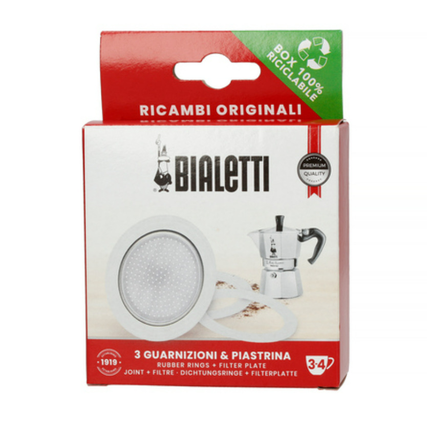 Bialetti Ricambi 3 Replacement Gaskets +1