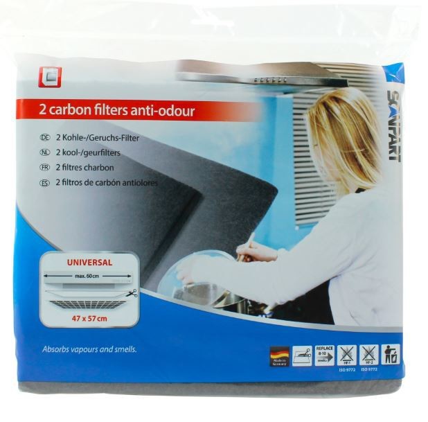 Carbon filter anti-odour set 47x57cm Scanpart