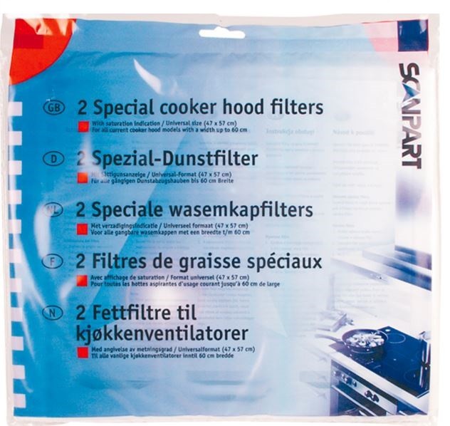Cooker hood filter set 47x57cm fScanpart