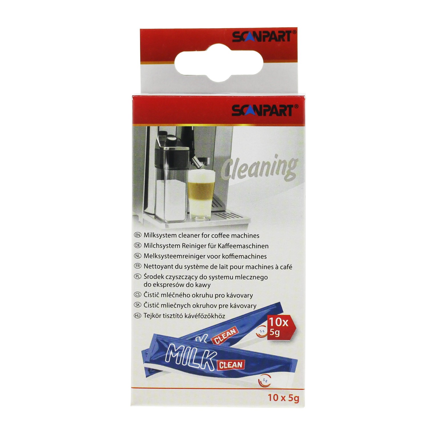 Milk system cleaner for espresso machines