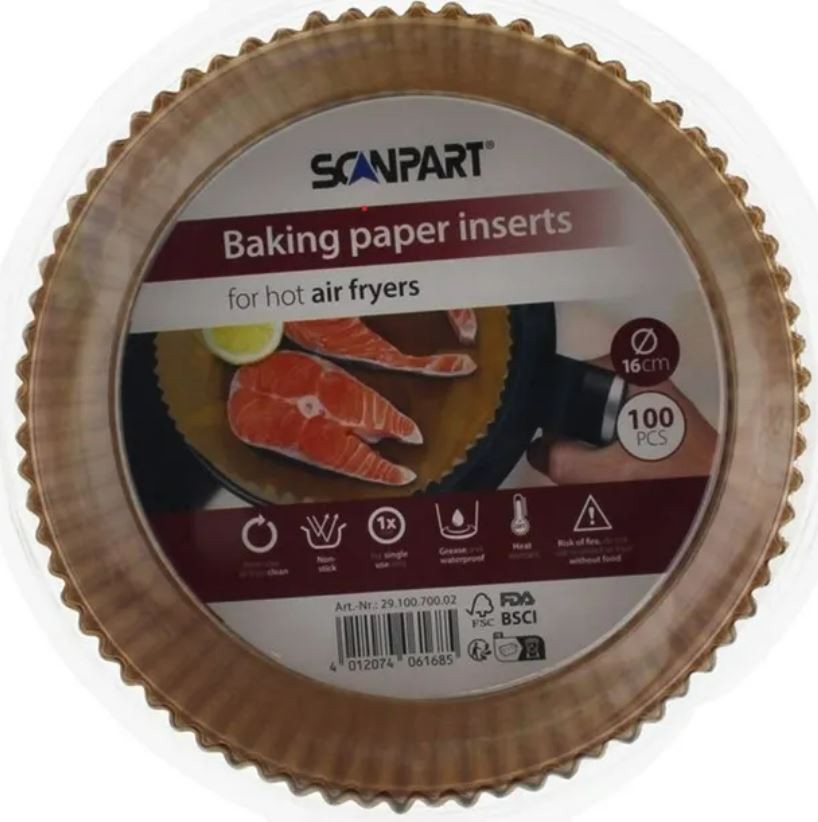 Baking paper for hot airfryers 100