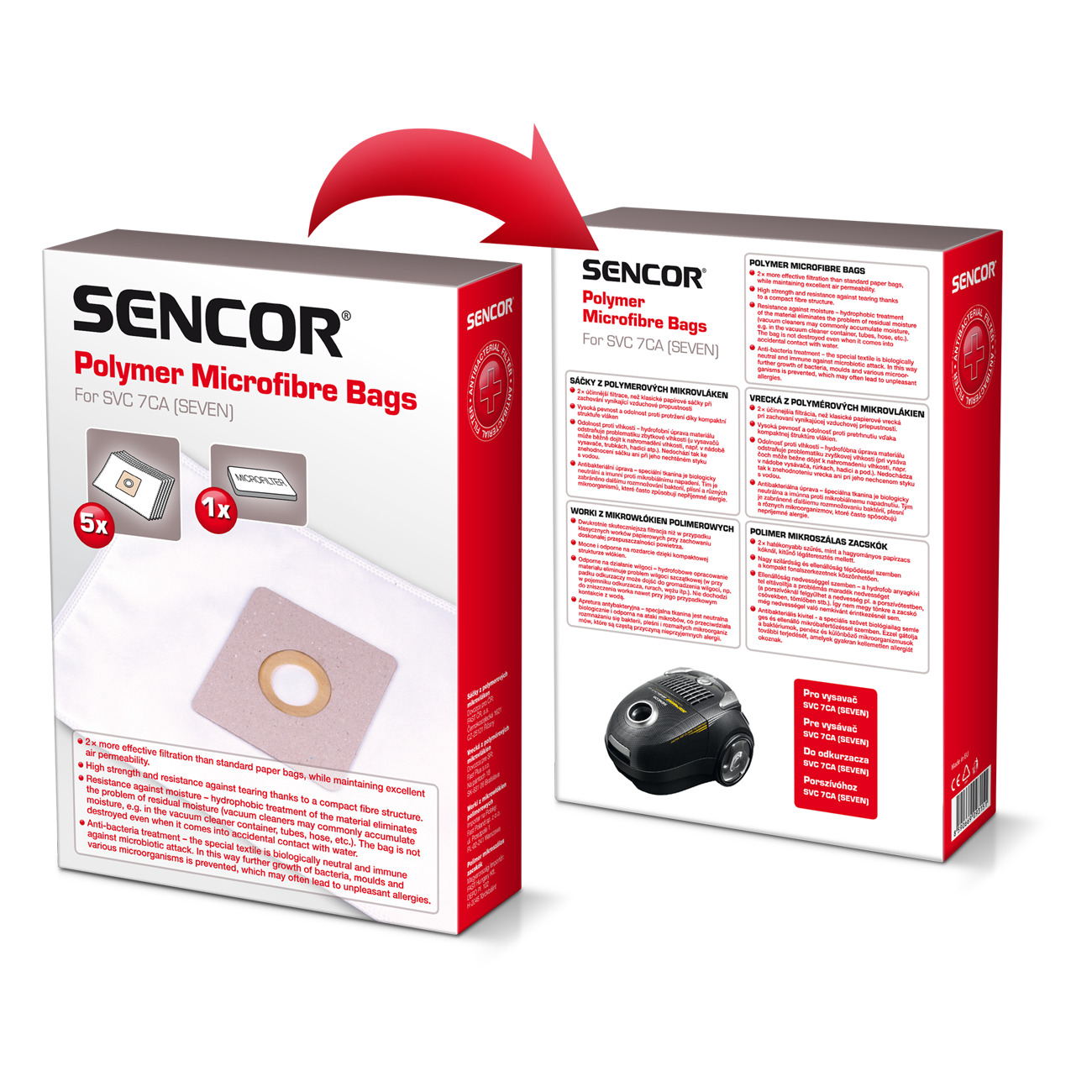 Sencor SVC 7CA mikrofibra | 40023279