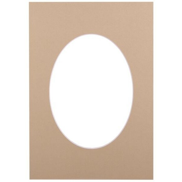 Victoria Collection Passepartout 30x40, sandstone oval