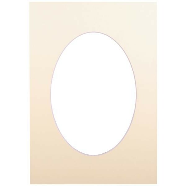 Victoria Collection Passepartout 15x21, bisquit oval