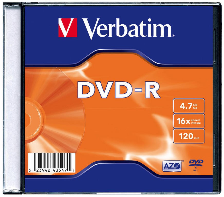 Verbatim Matricas DVD-R AZO 4.7GB