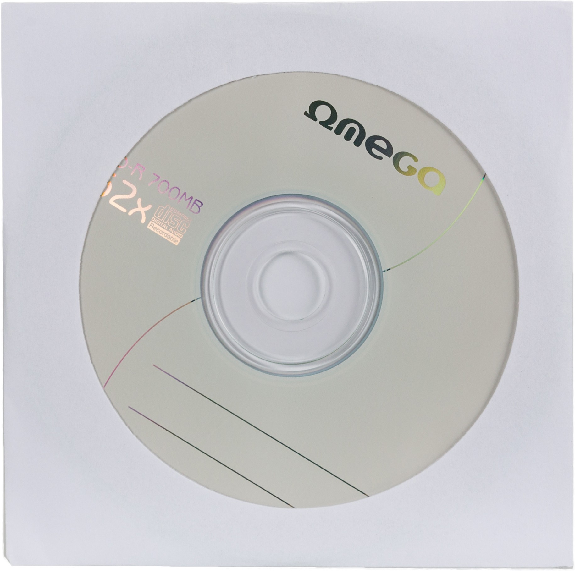 Omega CD-R 700MB 52x envelope |