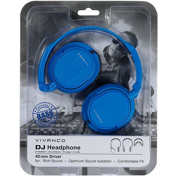 Vivanco headphones DJ20, blue (36517) |