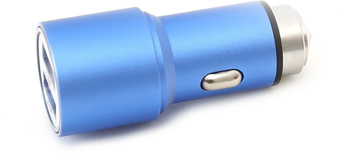 Omega car charger 2xUSB 2100mA Metal
