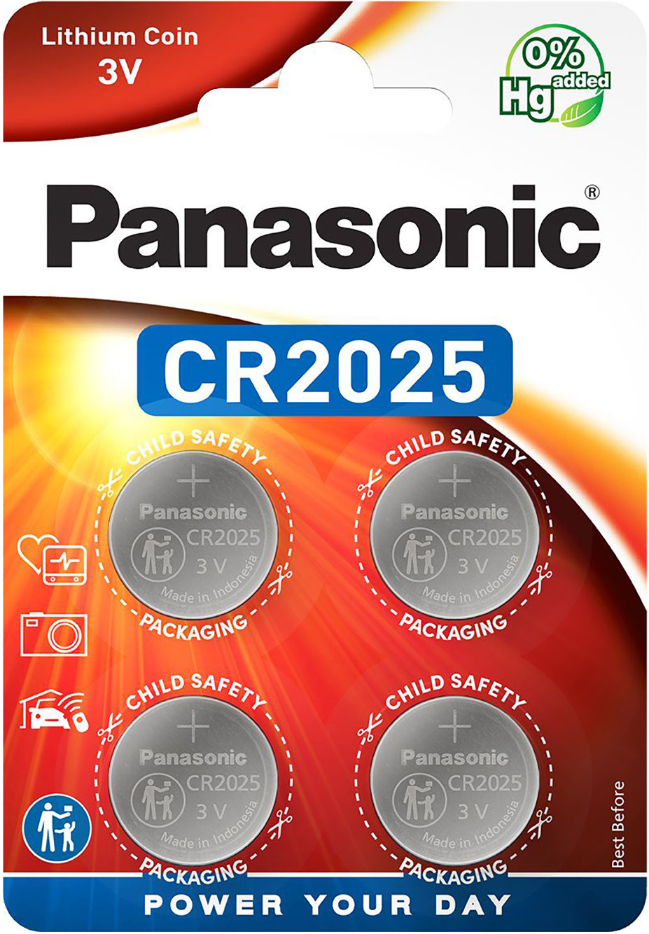 Panasonic Batteries Panasonic battery CR2025/4B |