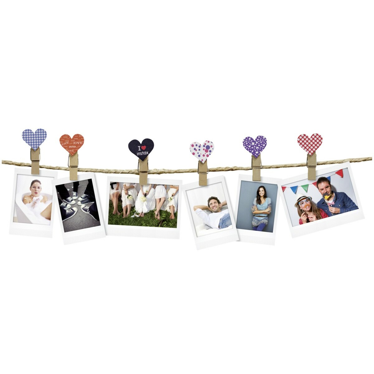 Fujifilm Instax klipši Design Clips Heart