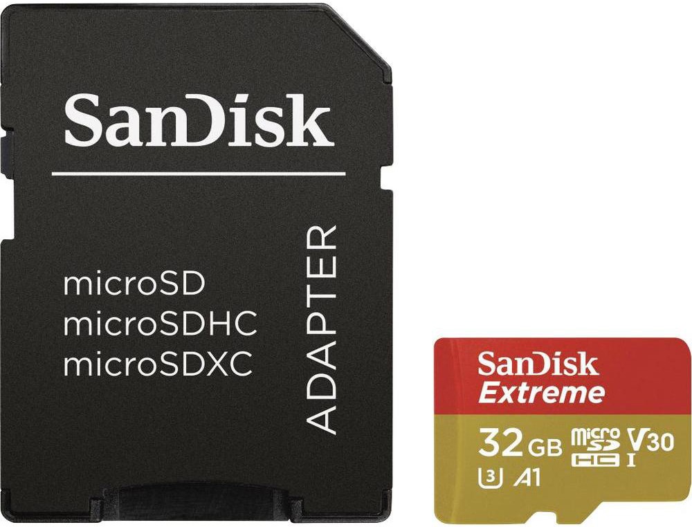 SANDISK Extreme microSDHC 32GB + SD