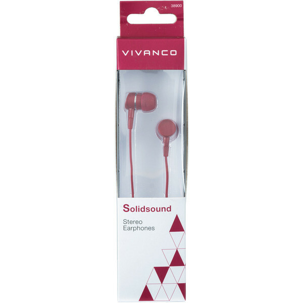 Vivanco earphones Solidsound, red (38904) |