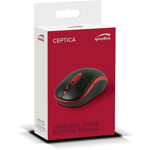 Speedlink CEPTICA Mouse Wireless, black-red |