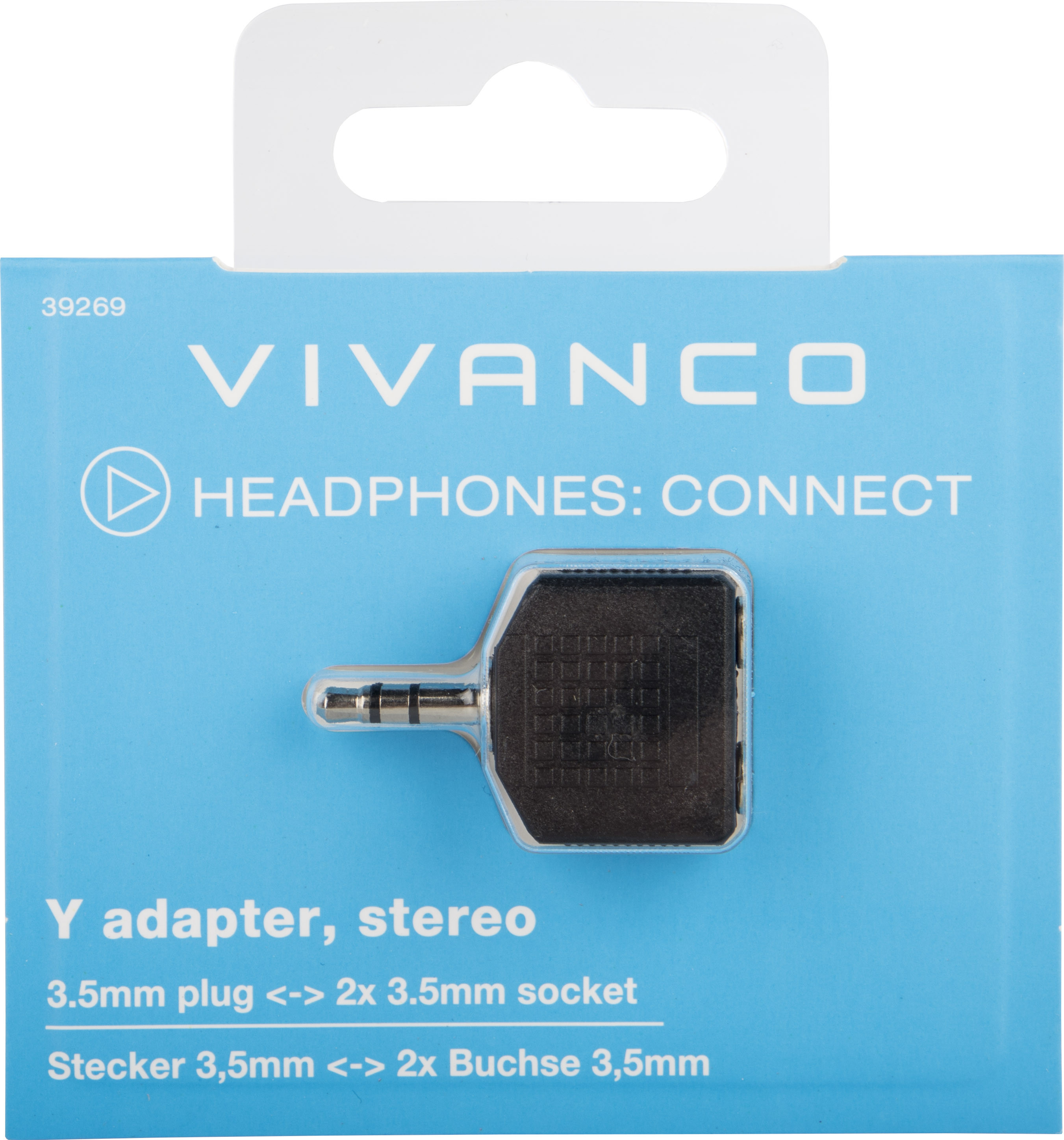 Vivanco adapter 3,5mm - 2x3