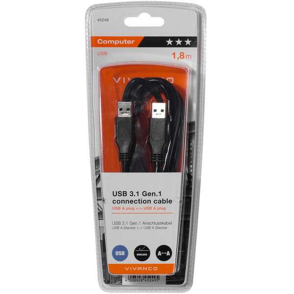 Vivanco cable USB 3.1 USB-A