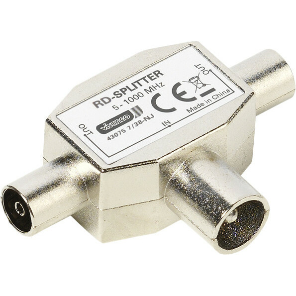 Vivanco radio two-way splitter (48075) |