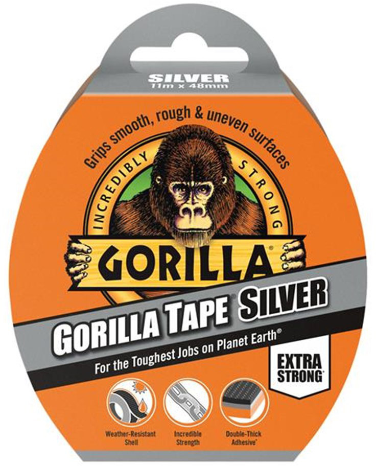 Gorilla tape "Silver" 11m |