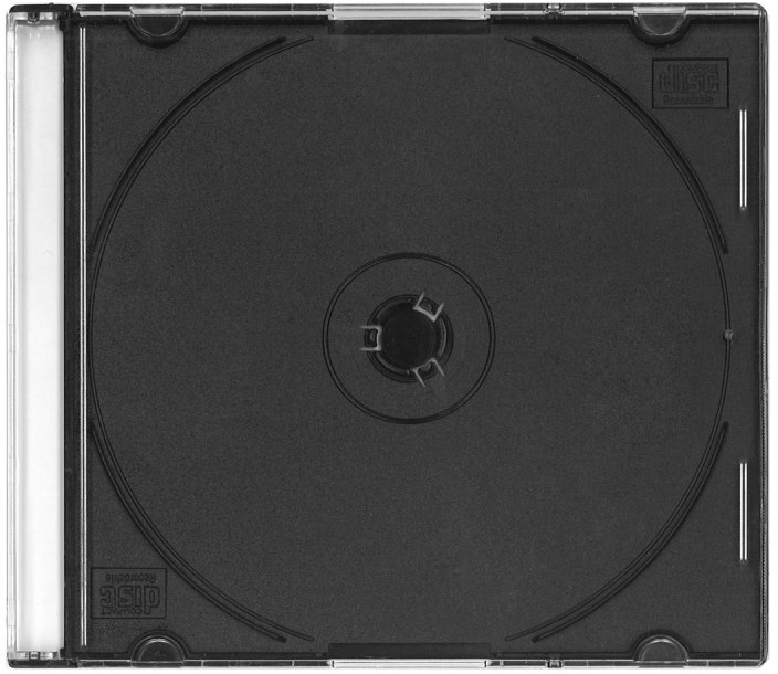 Omega CD box Slim PL, black
