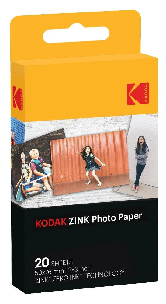 Kodak photo paper Zink 2x3 20