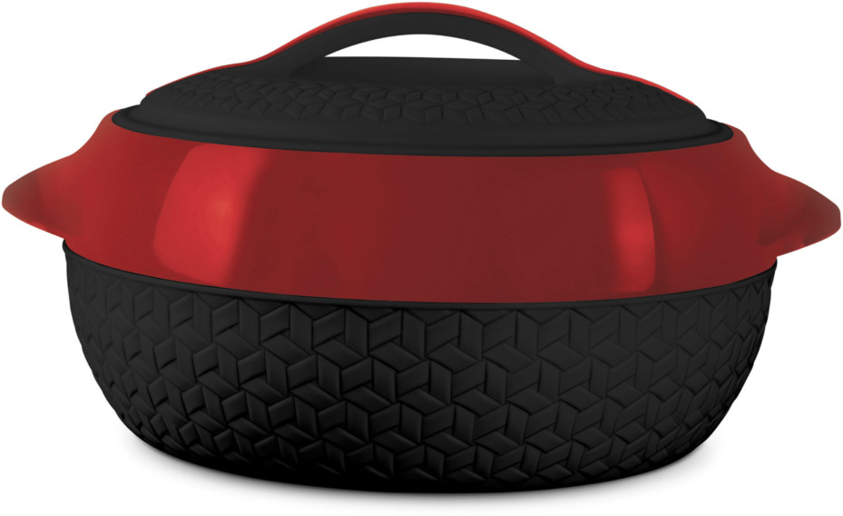 Milton casserole Matrix 3.5L, black/red