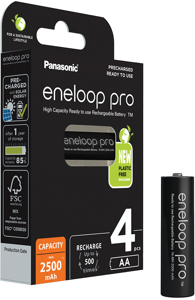Rechargeable batteries PANASONIC ENELOOP PRO AA