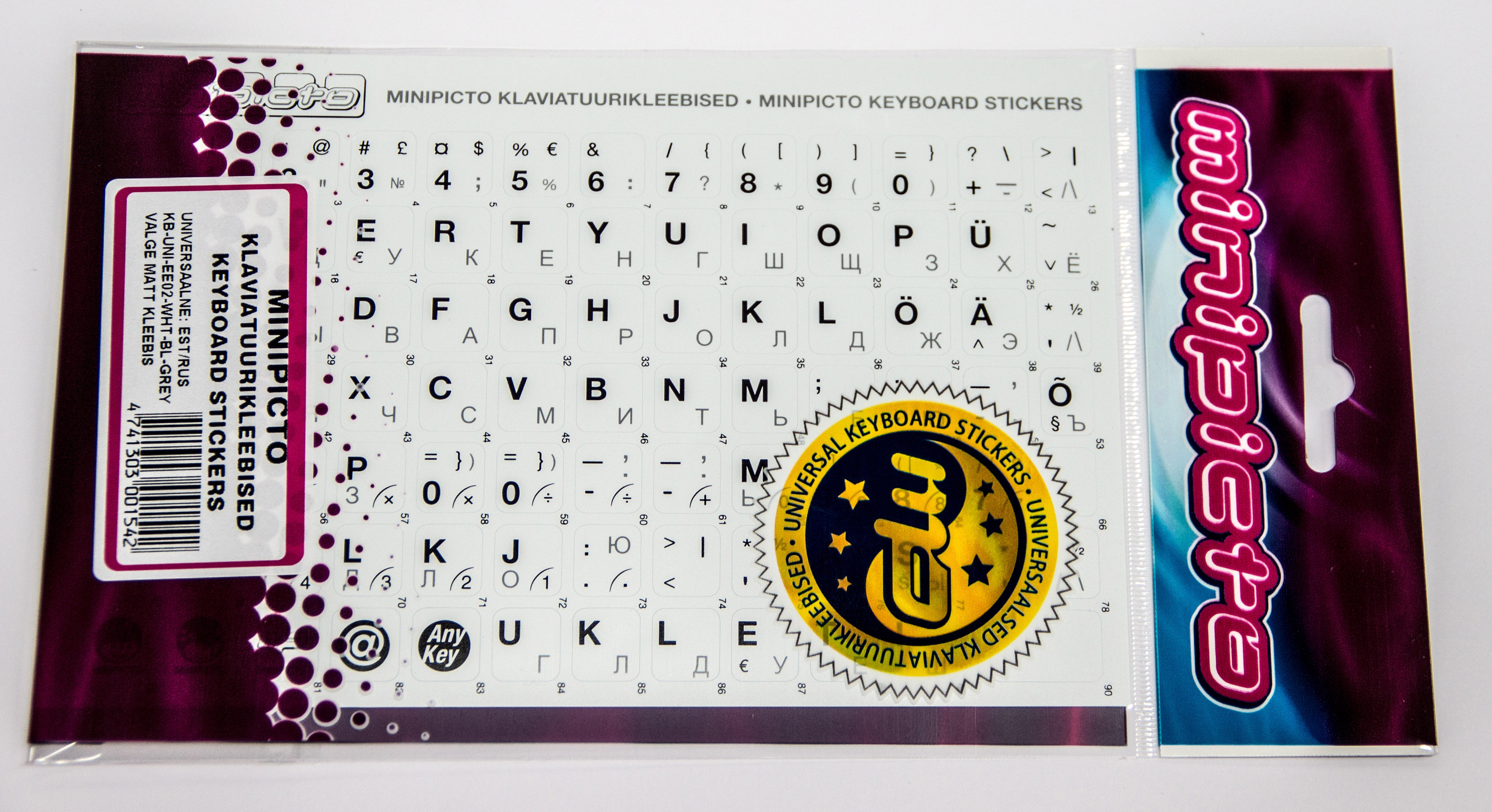 Kolm Lõvi (Minipicto) Minipicto keyboard stickers