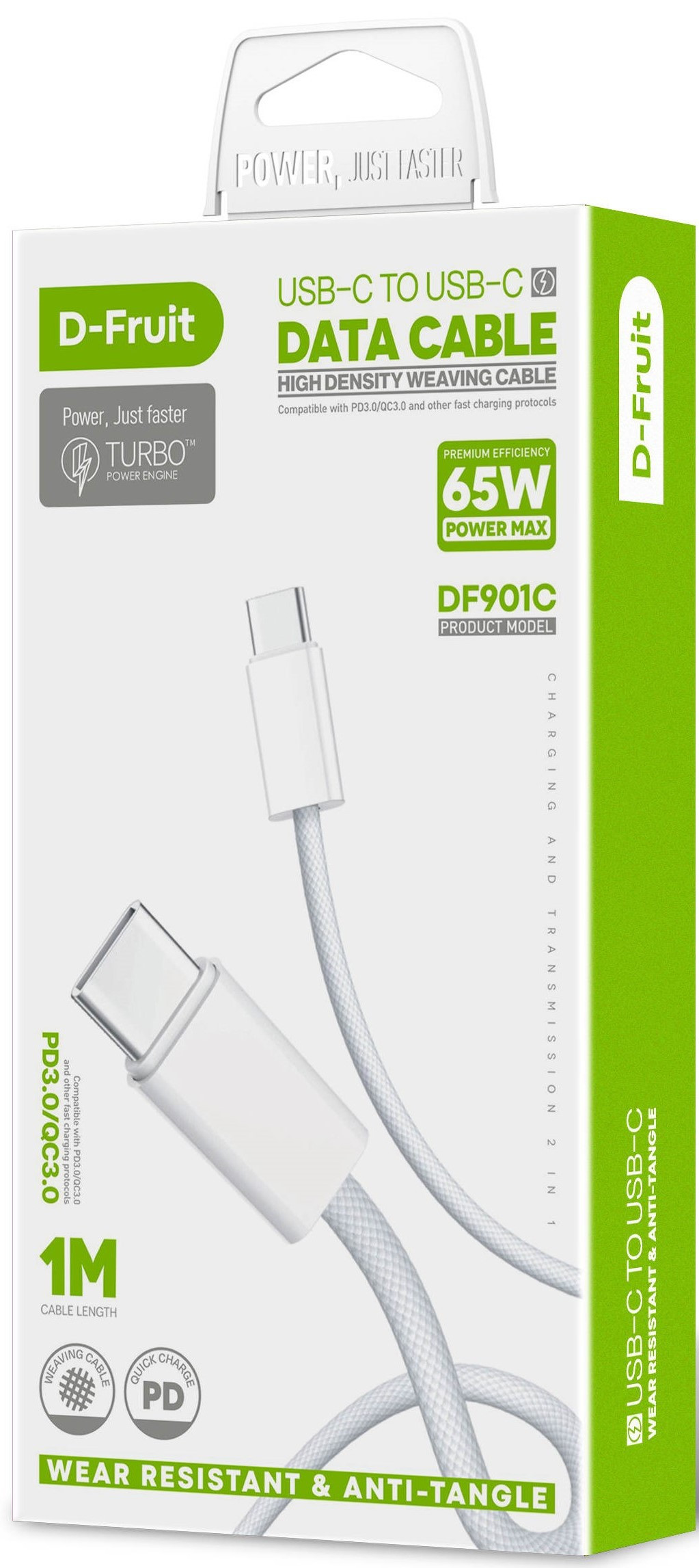 D-Fruit cable USB-C - USB-C DF901C