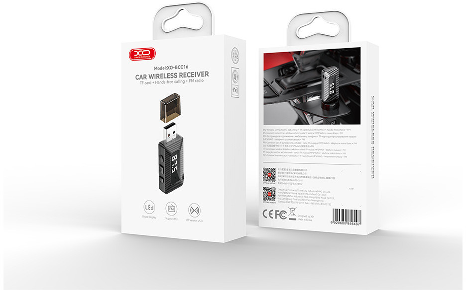 XO FM transmitter BCC16 Bluetooth MP3