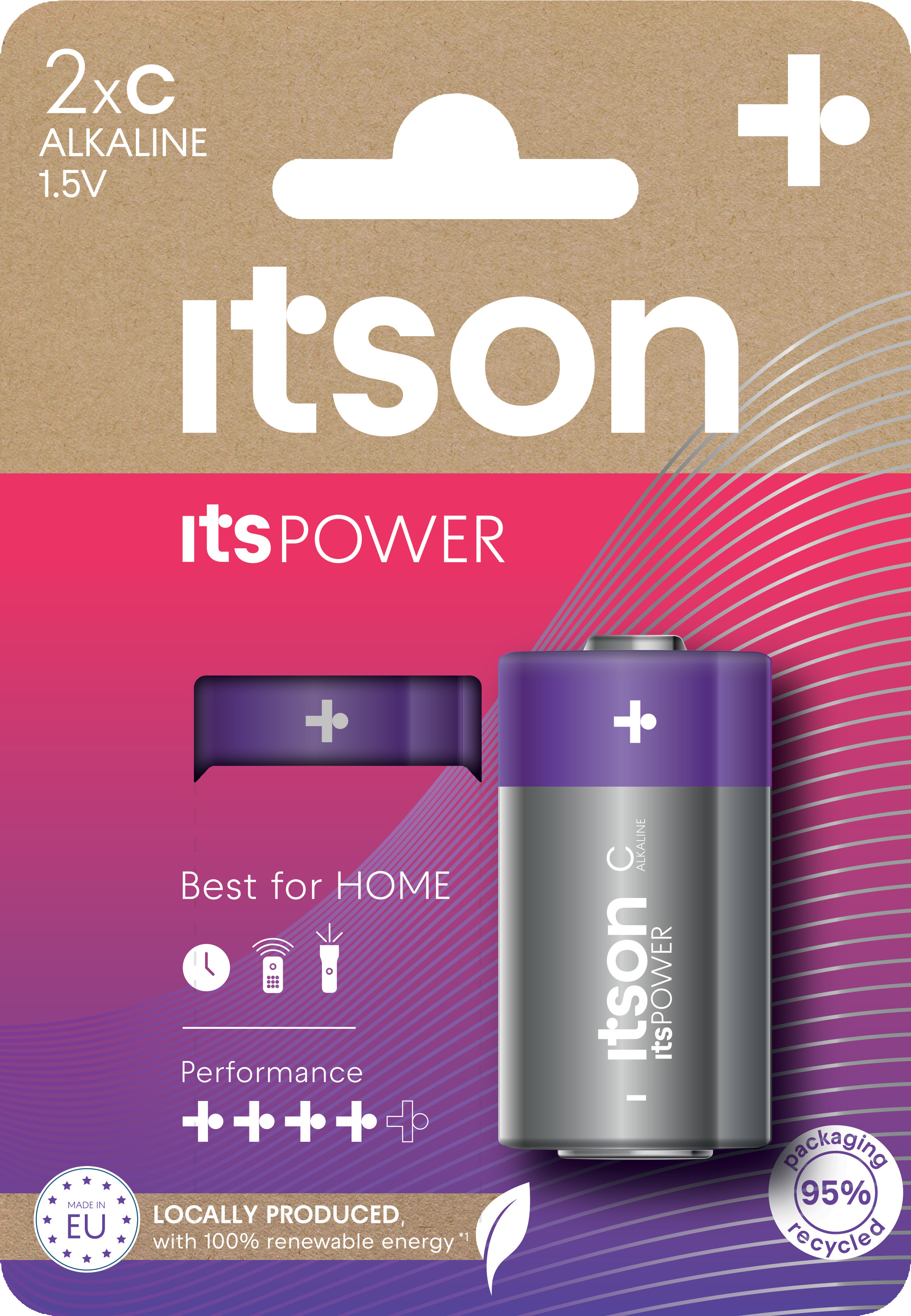 Itson itsPOWER battery Alkaline LR14IPO/2CP |
