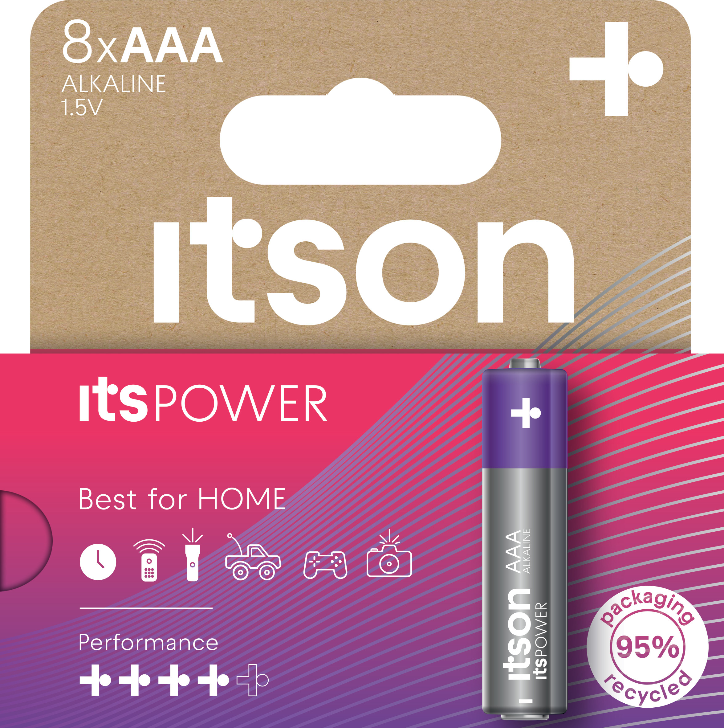 Itson itsPOWER battery Alkaline LR03IPO/8HH |