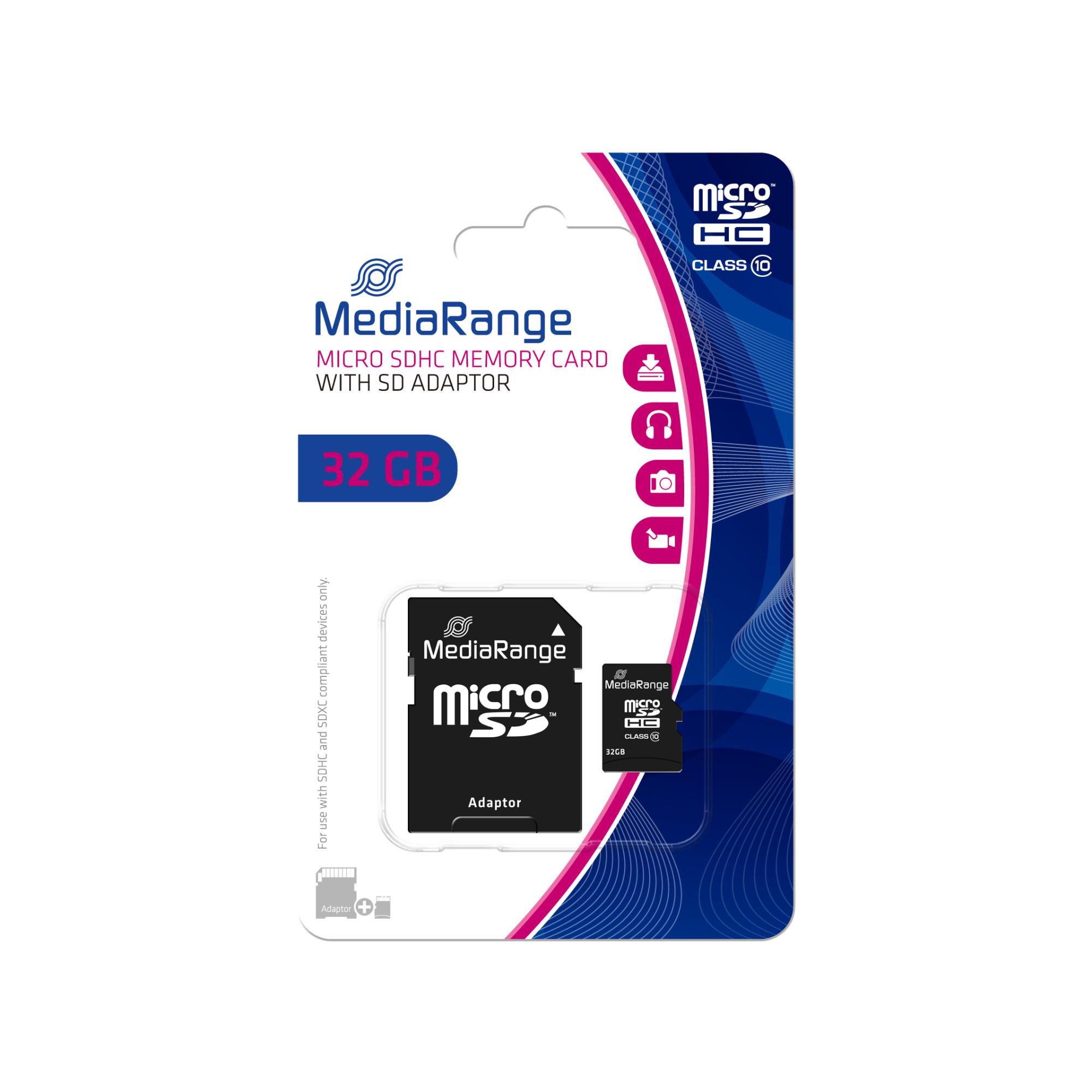 Karta MediaRange MicroSDHC 32 GB Class