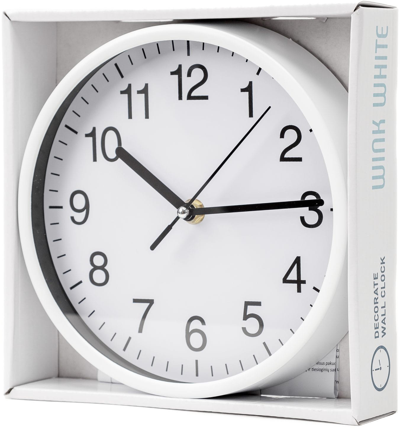 Platinet wall clock Wink, white (45955)