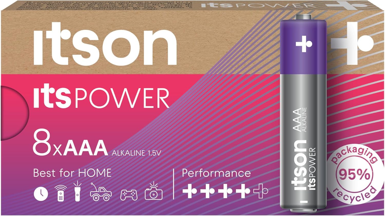 Itson itsPOWER battery Alkaline LR03IPO/8CB |