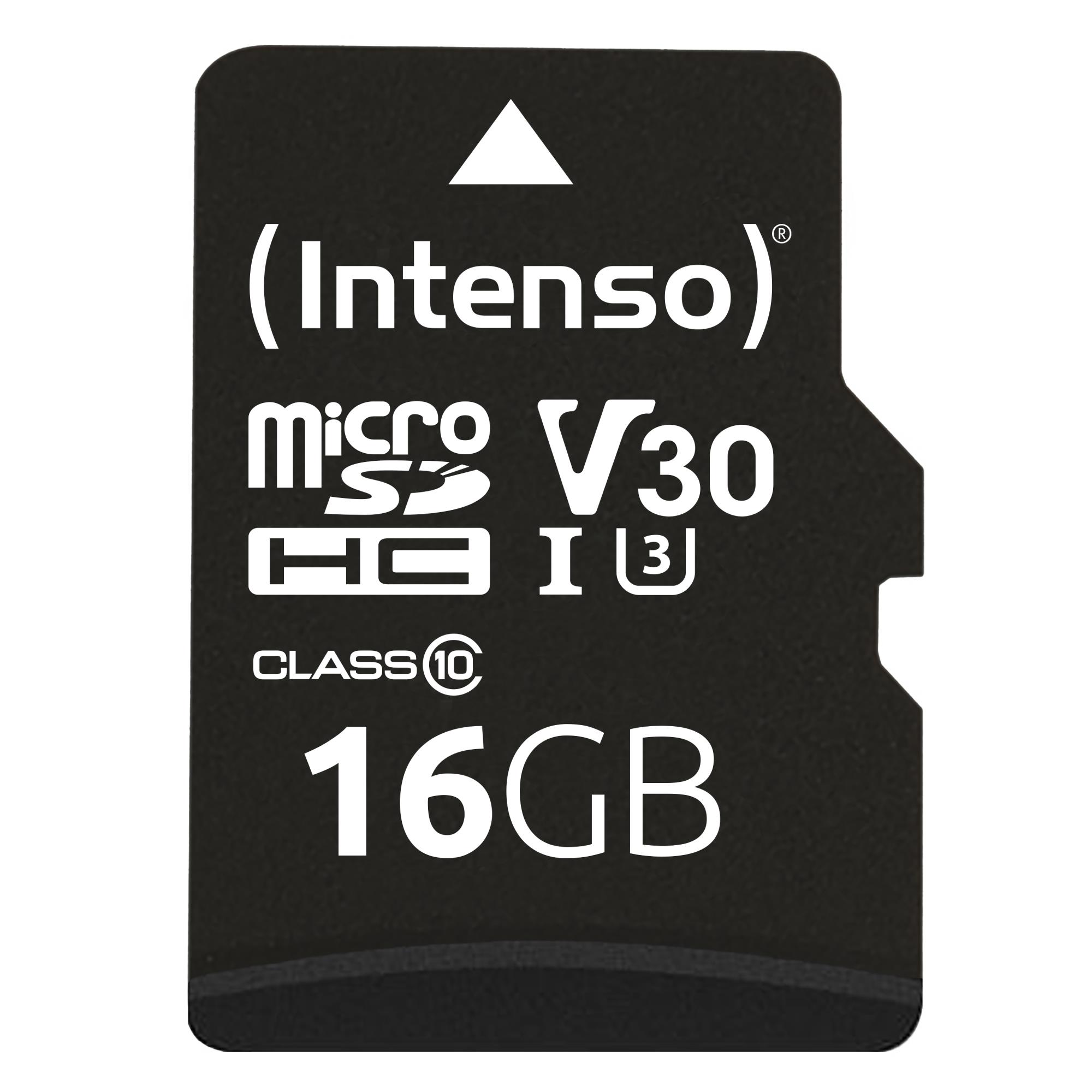 Karta Intenso Professional MicroSDHC 16 GB