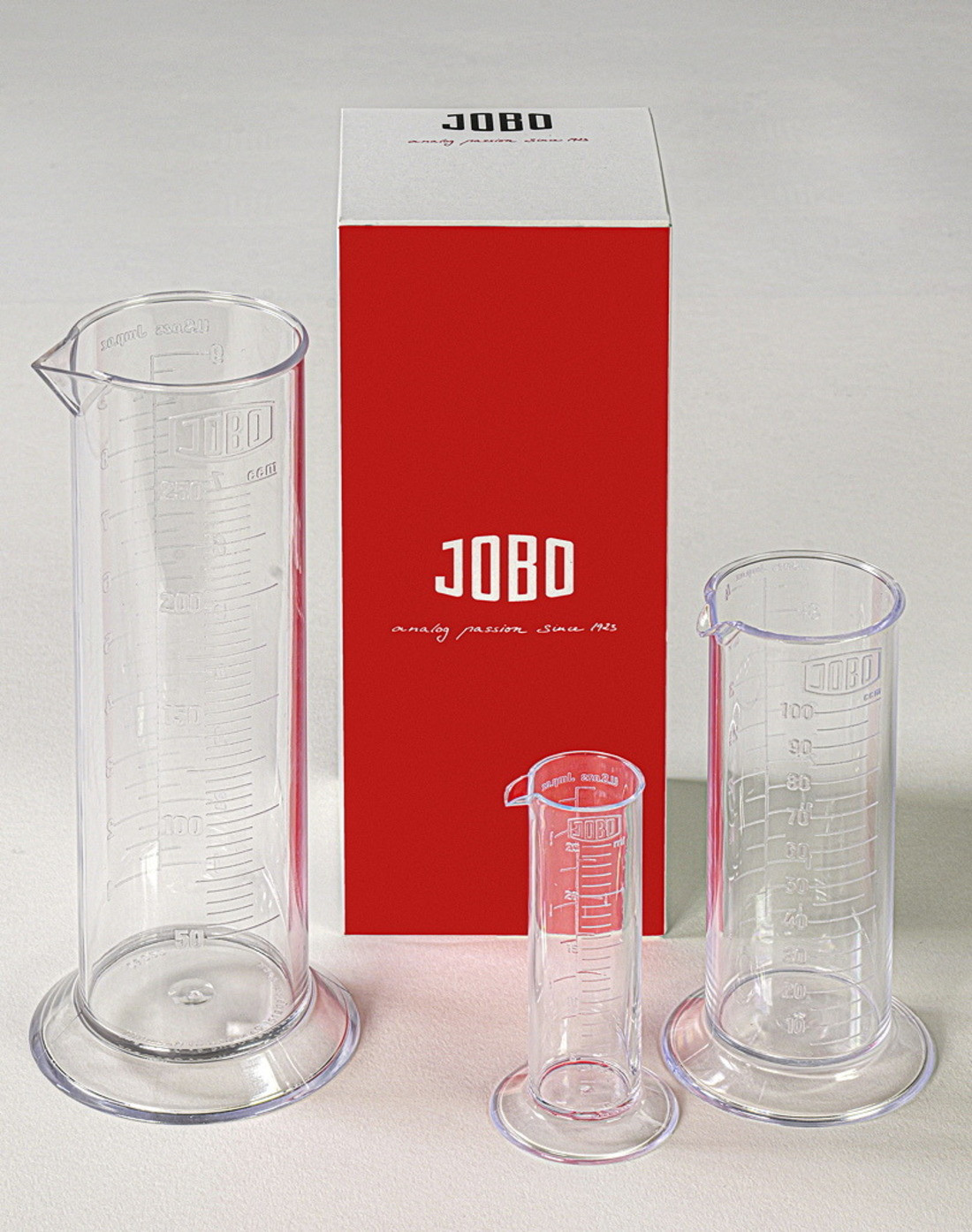 Jobo measuring cup set 25/100/250ml |