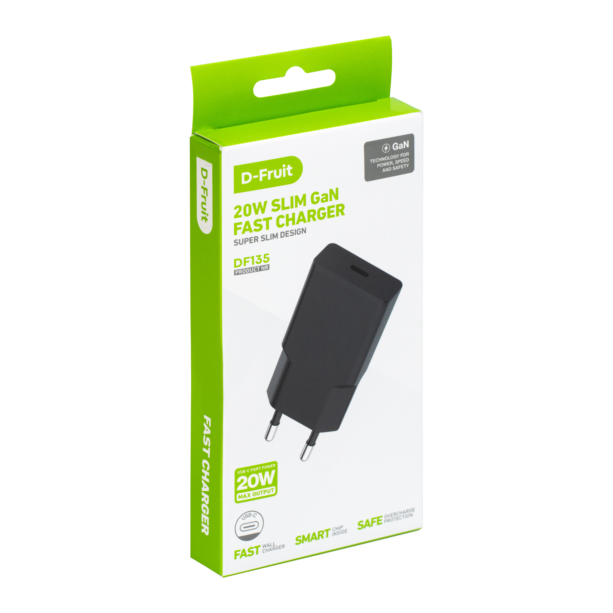 D-Fruit charger 20W USB-C DF135, black