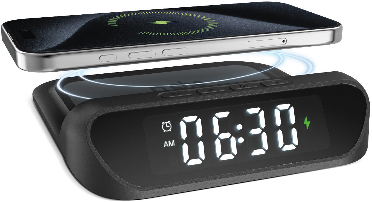 SBS alarm clock + wireless charger