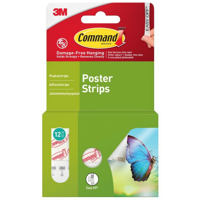 3M Command Poster Strips 12pcs |