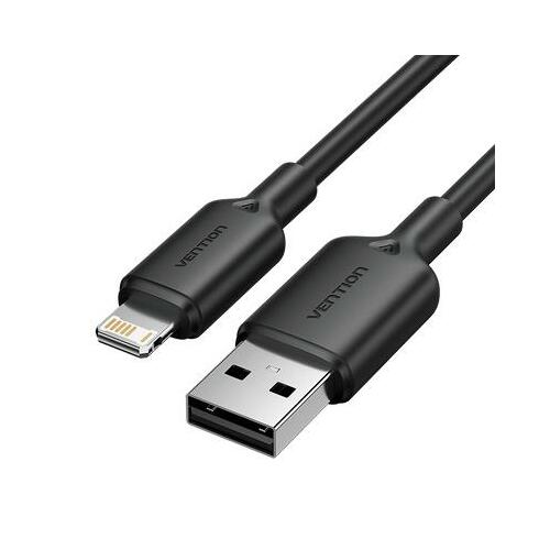 CABLE USB2.0 TO LIGHTNING/2M BLACK