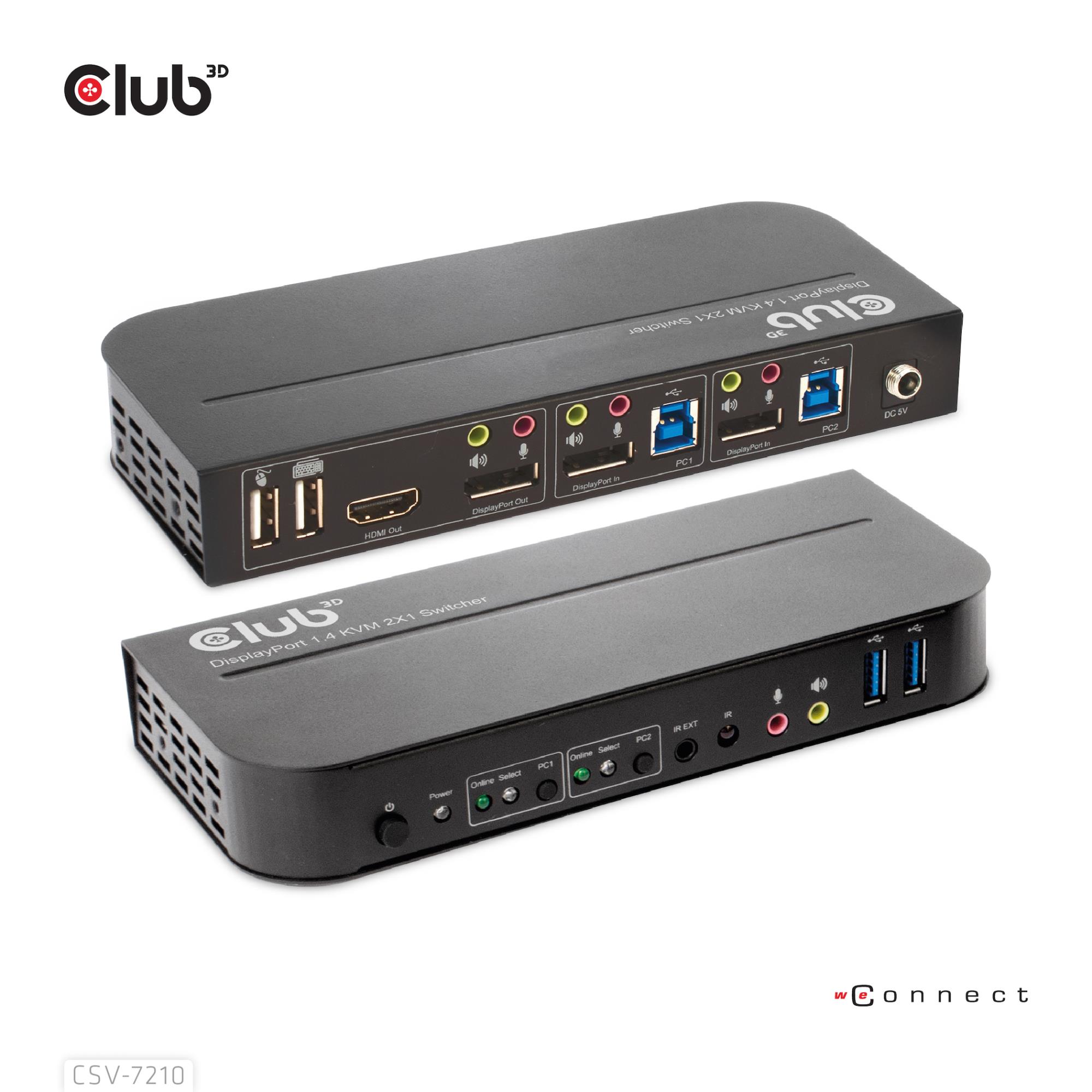 Club 3D Club3D síťový přepínač -