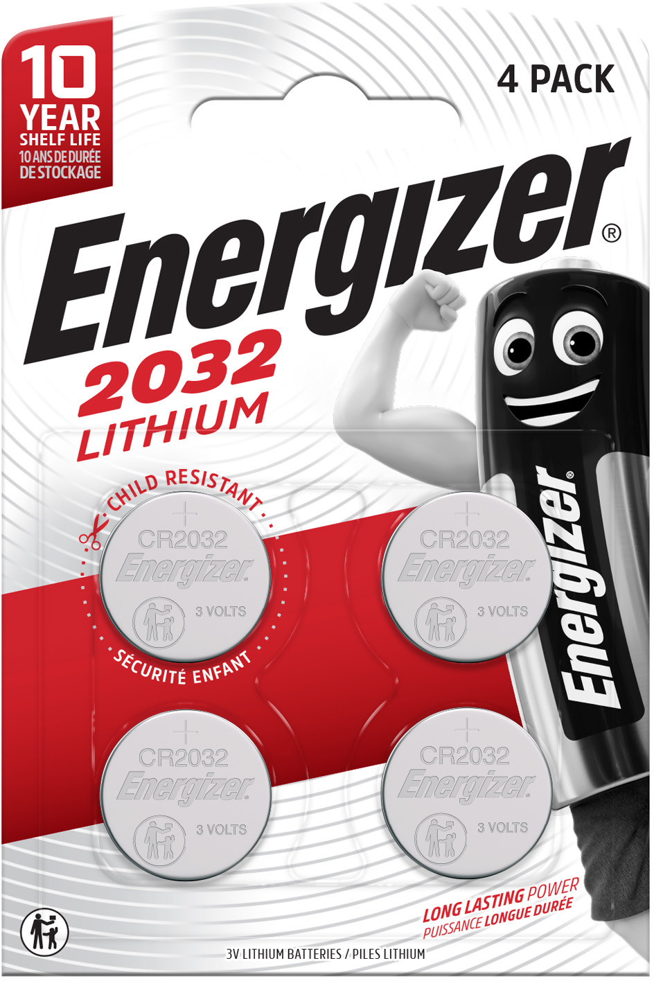 Energizer battery Lithium CR2032 BP4 |