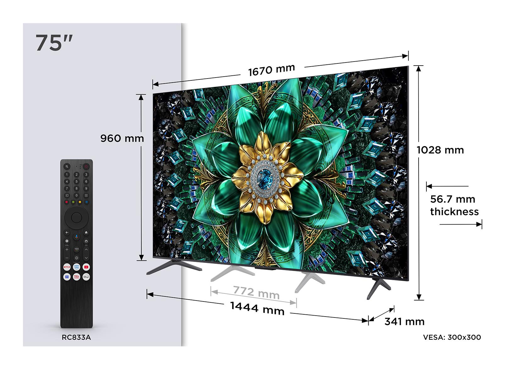 TV Set|TCL|75 "|4K Ultra HD|3840