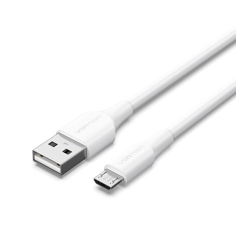 CABLE USB2.0 TO MICRO-B/2M WHITE