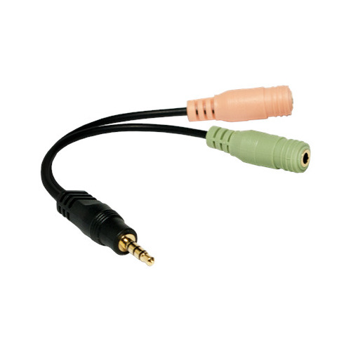 Logilink | Audio jack adapter, 4-pin